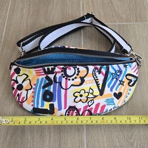 NWOT Brighton Colorful Graphic Belt Bag